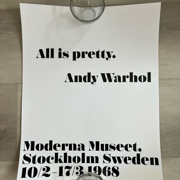 𝅺ALL Is Pretty  Andy Warhol Print - Picture 3 of 3